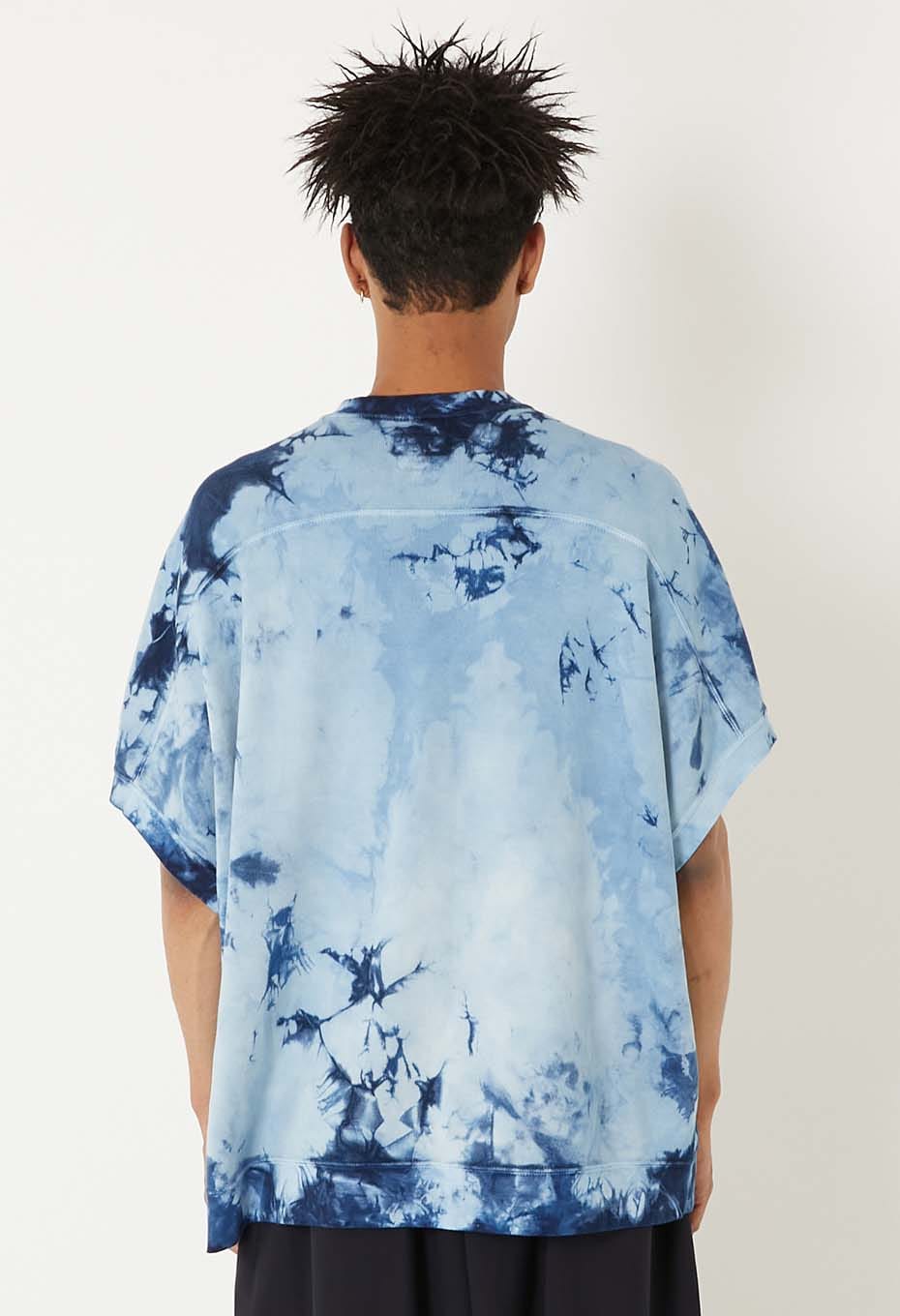 エイトロックスムース インディゴシボリ フレンチTシャツ - INDIGO