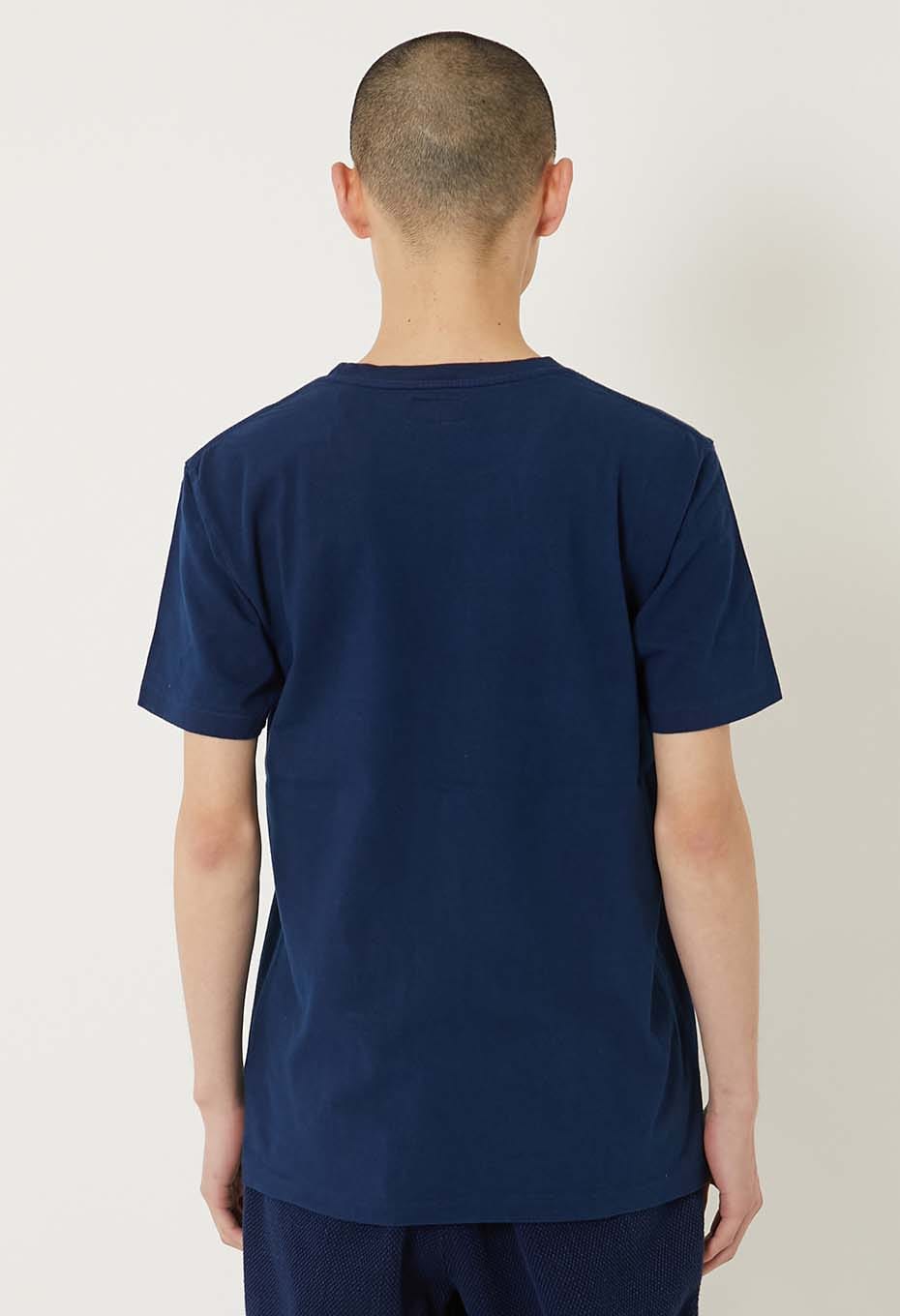 REWORK Oomaru Indigo Short Sleeve T-shirt - INDIGO