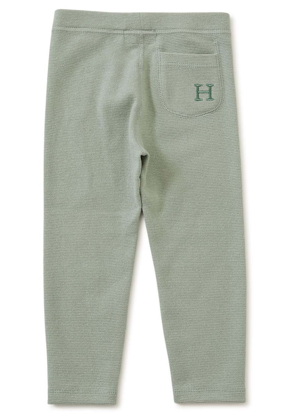 キッズ ストレッチフライス レギンス - SAGE GREEN