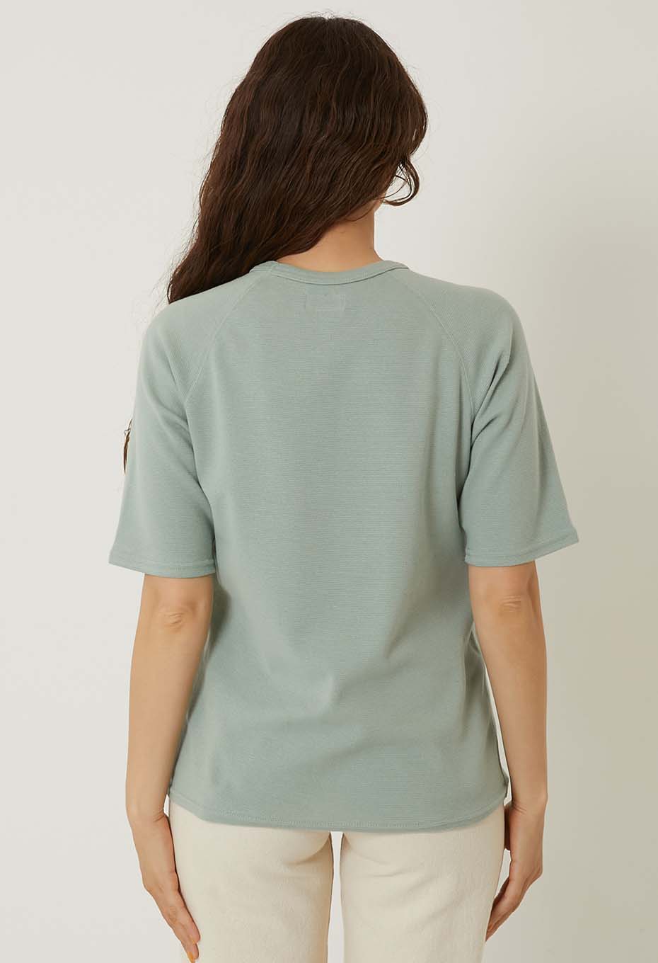 ストレッチフライス リラックスフィット SS Tシャツ ウィメンズ - SAGE GREEN