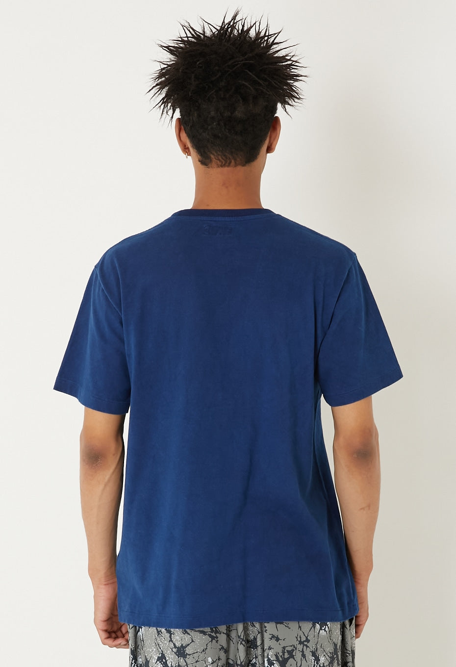 インディゴオオマルプリント ショートスリーブTシャツ - A
