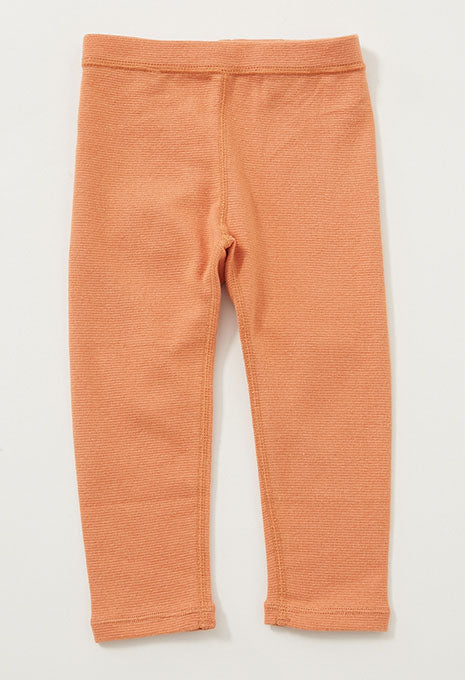 キッズ ストレッチフライス レギンス - ORANGE