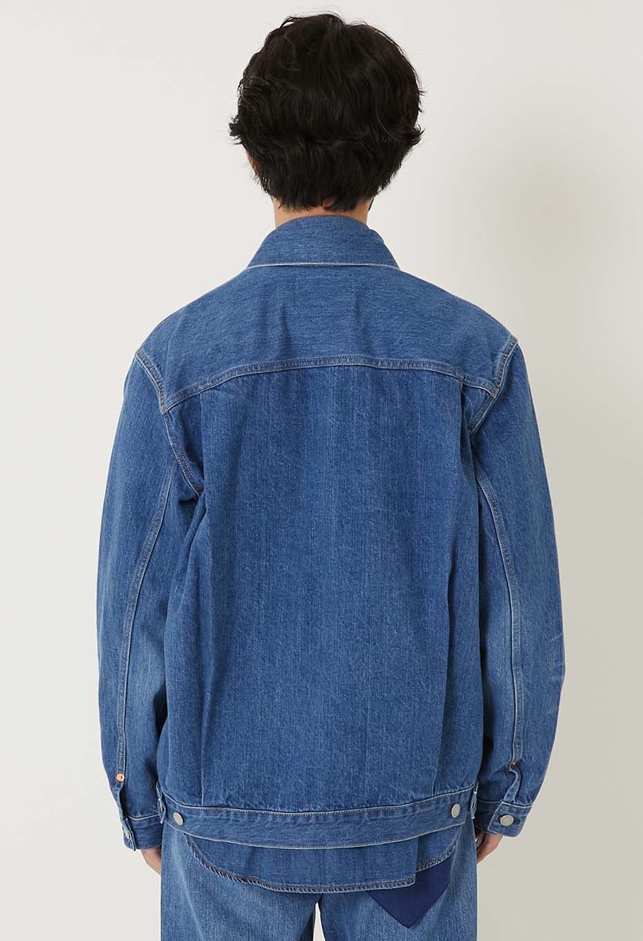 MODスーピマセルビッチデニム 2ndタイプ トラッカージャケット /FADE WASH - BLUE