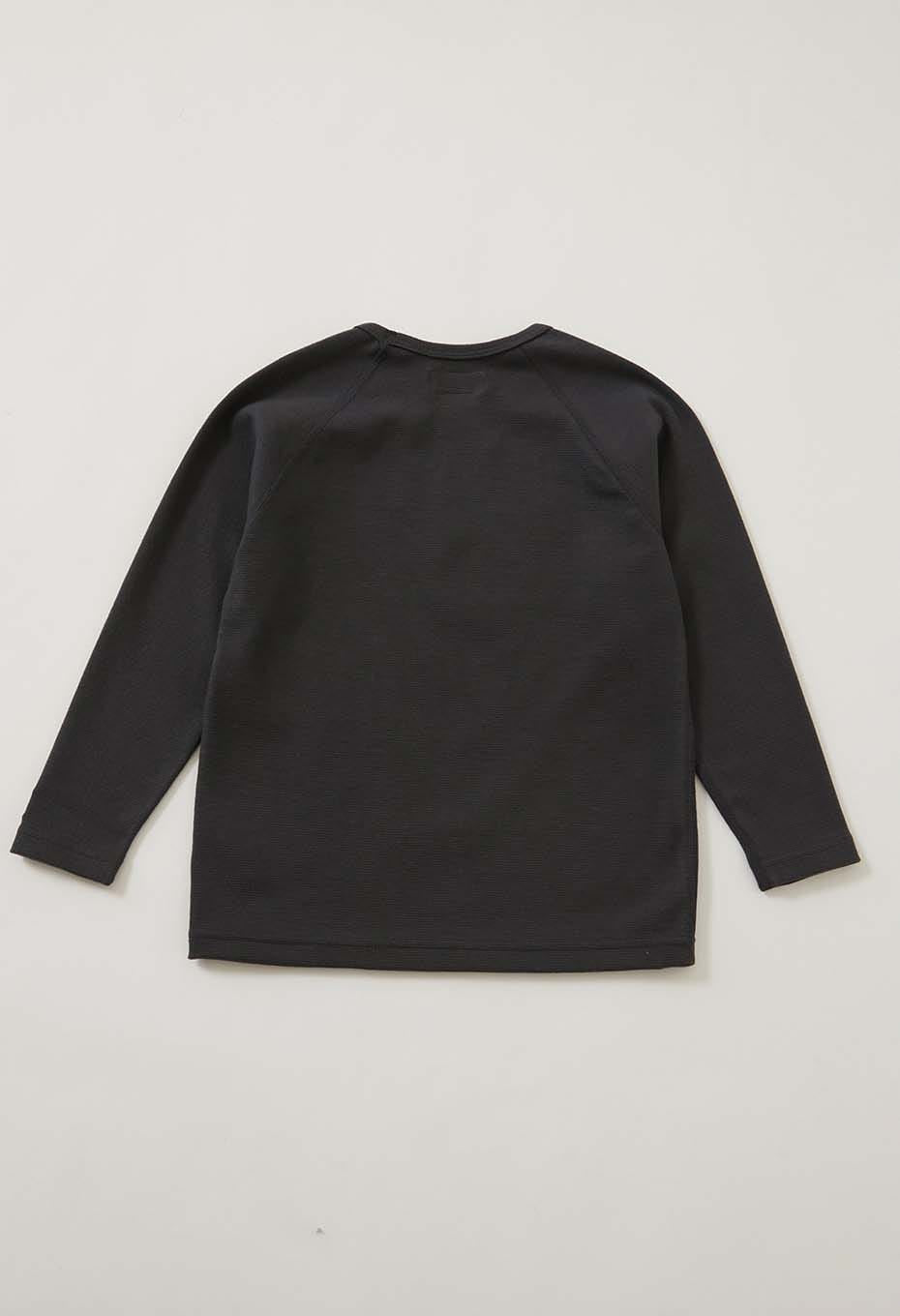 キッズ ストレッチフライス ロングスリーブ Tシャツ - CHARCOAL