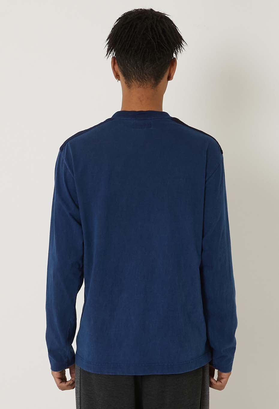 インディゴテゾメ ネンリン ロングスリーブTシャツ - INDIGO