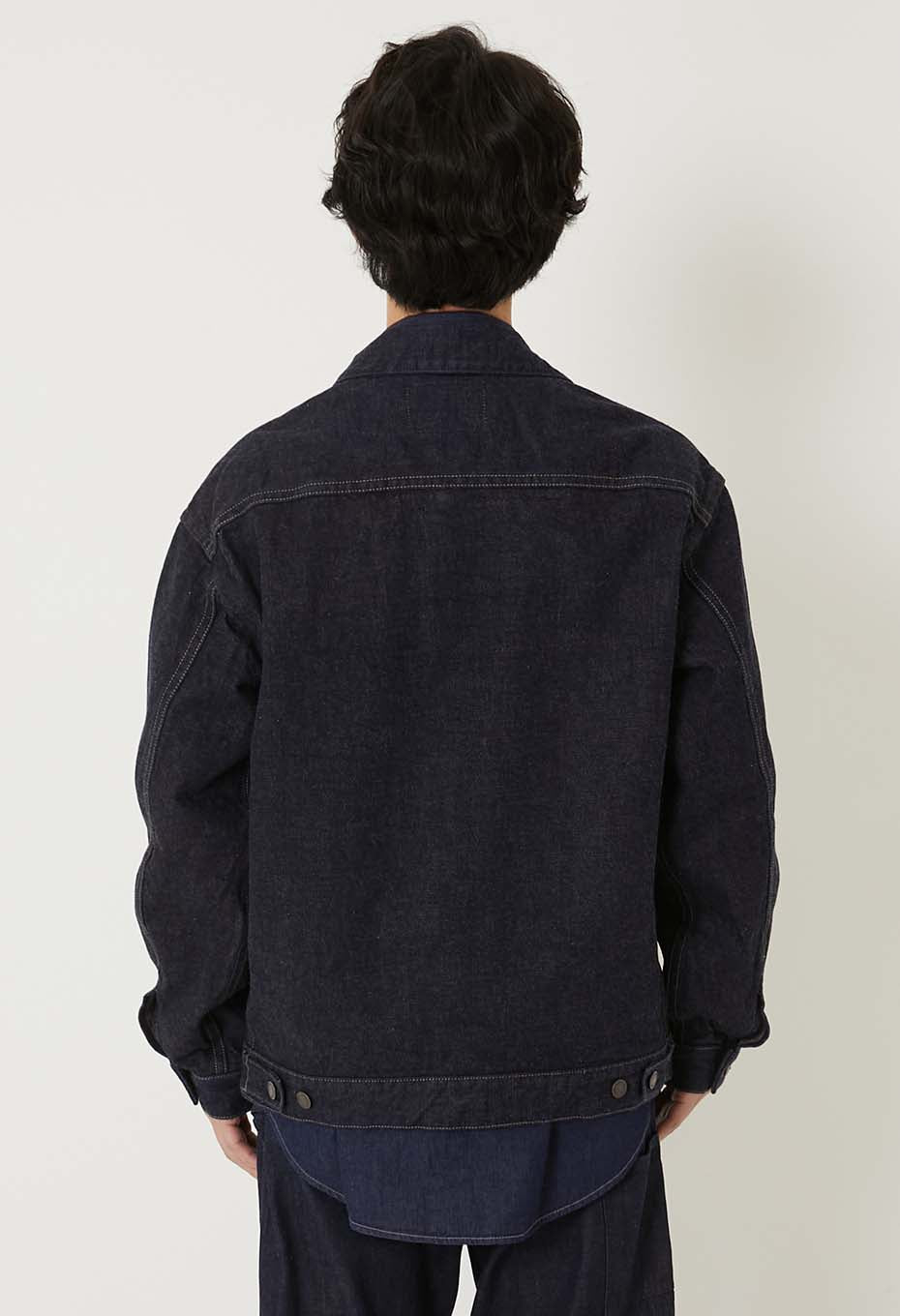 JK01 セルビッチデニム 3rdタイプ トラッカージャケット - INDIGO