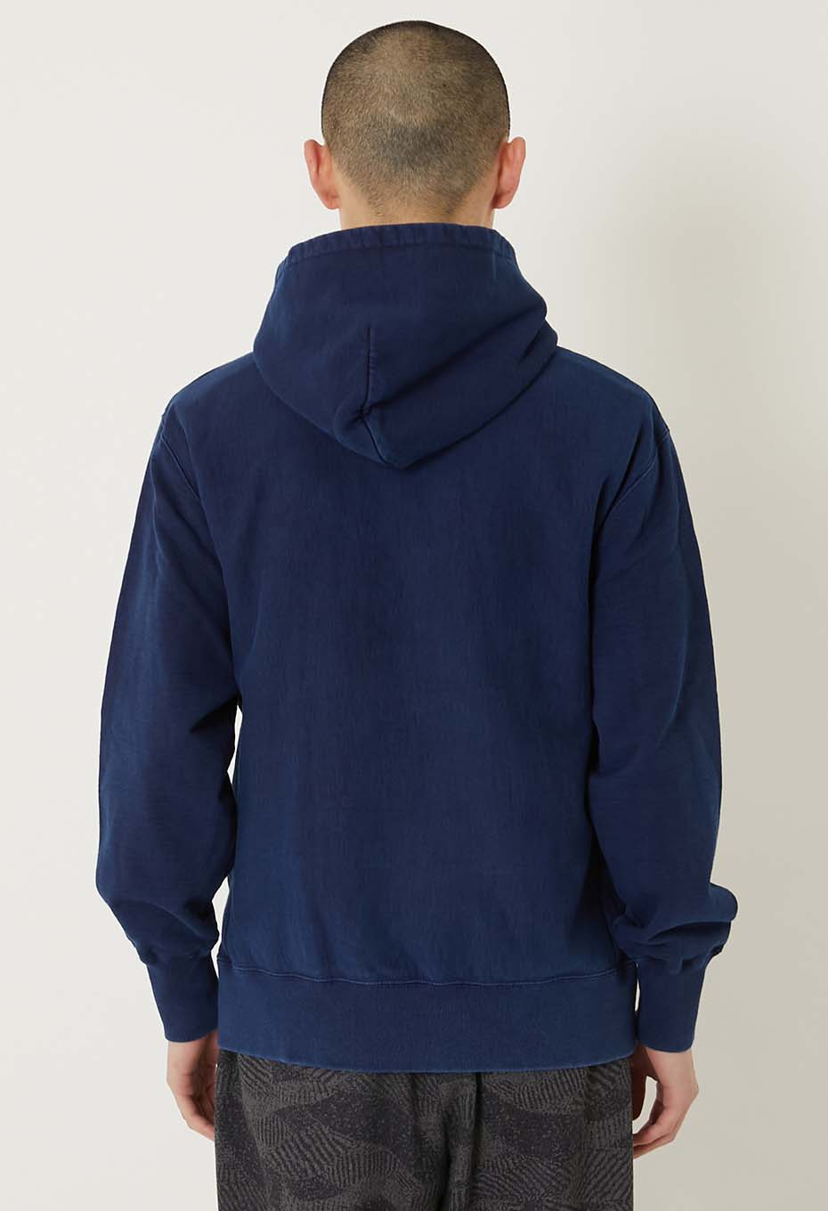 オーガニックウラケ テゾメ スウェットプルフーディ - INDIGO