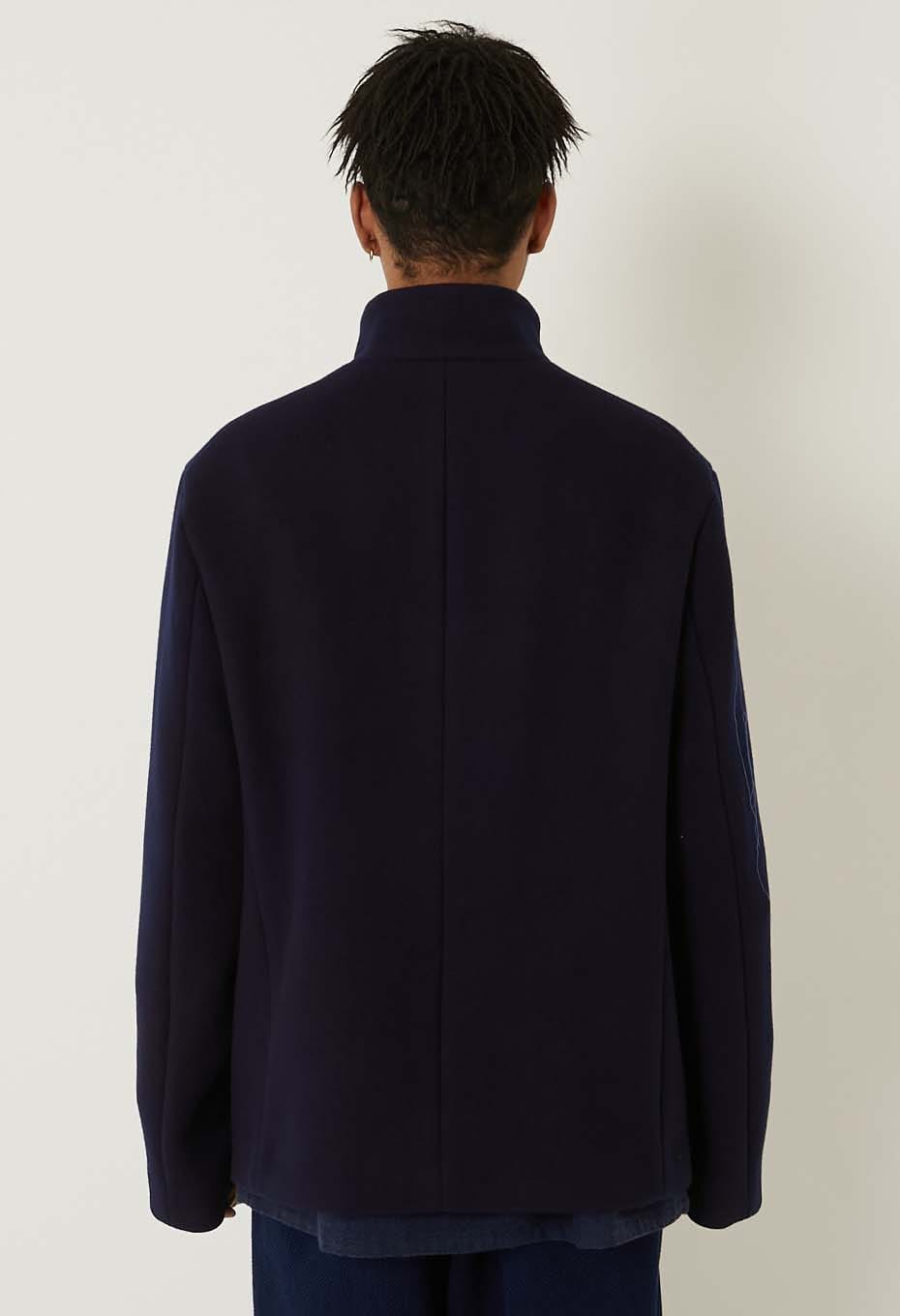 TezomeWoven Pure Indigo Melton 5B Jacket - INDIGO