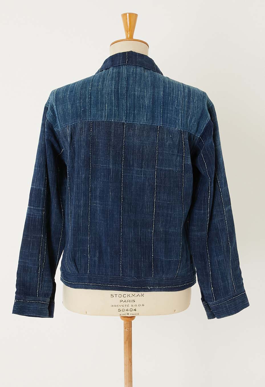 JAPAN DORAKU REWORK AFRICAN INDIGO ANTIQUE トラッカージャケット - A