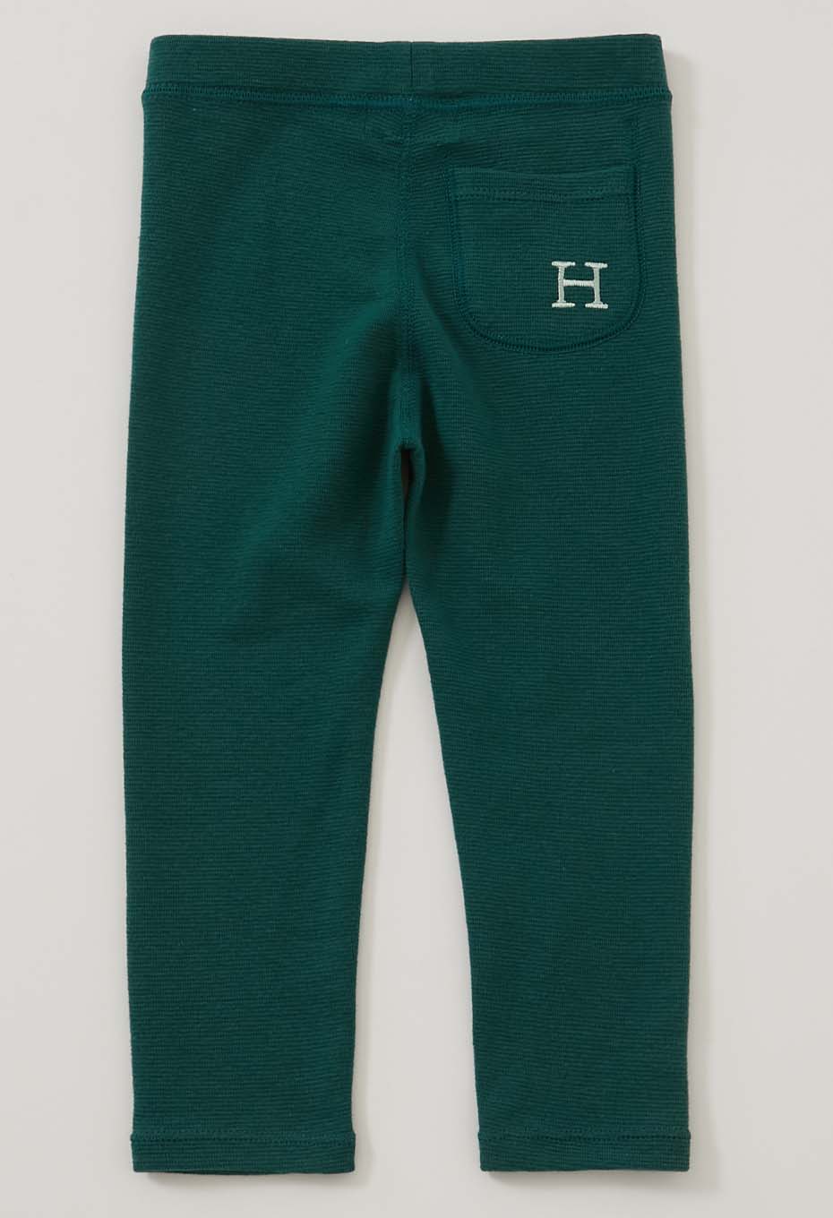 キッズ ストレッチフライス レギンス - DARK GREEN