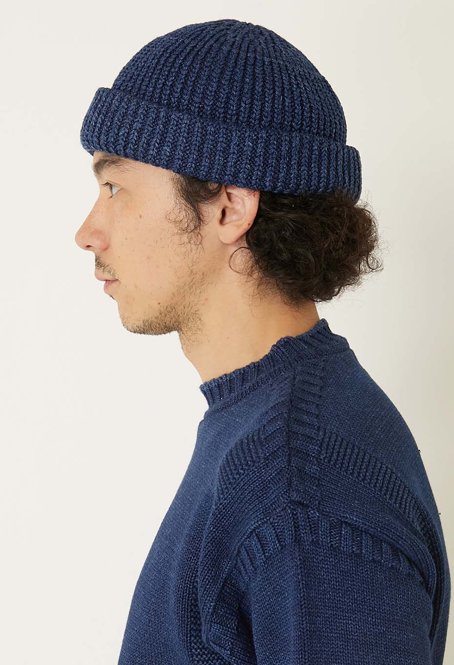 インディゴコットン ワッチキャップ - INDIGO