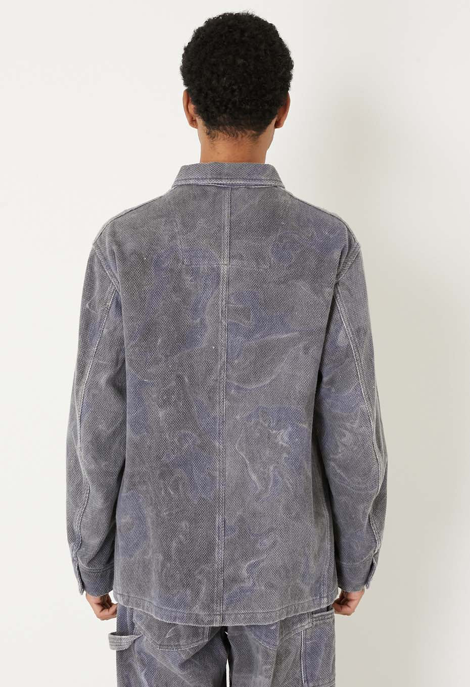 Kotsubusashiko Suminagashi Coverall - DARK NAVY