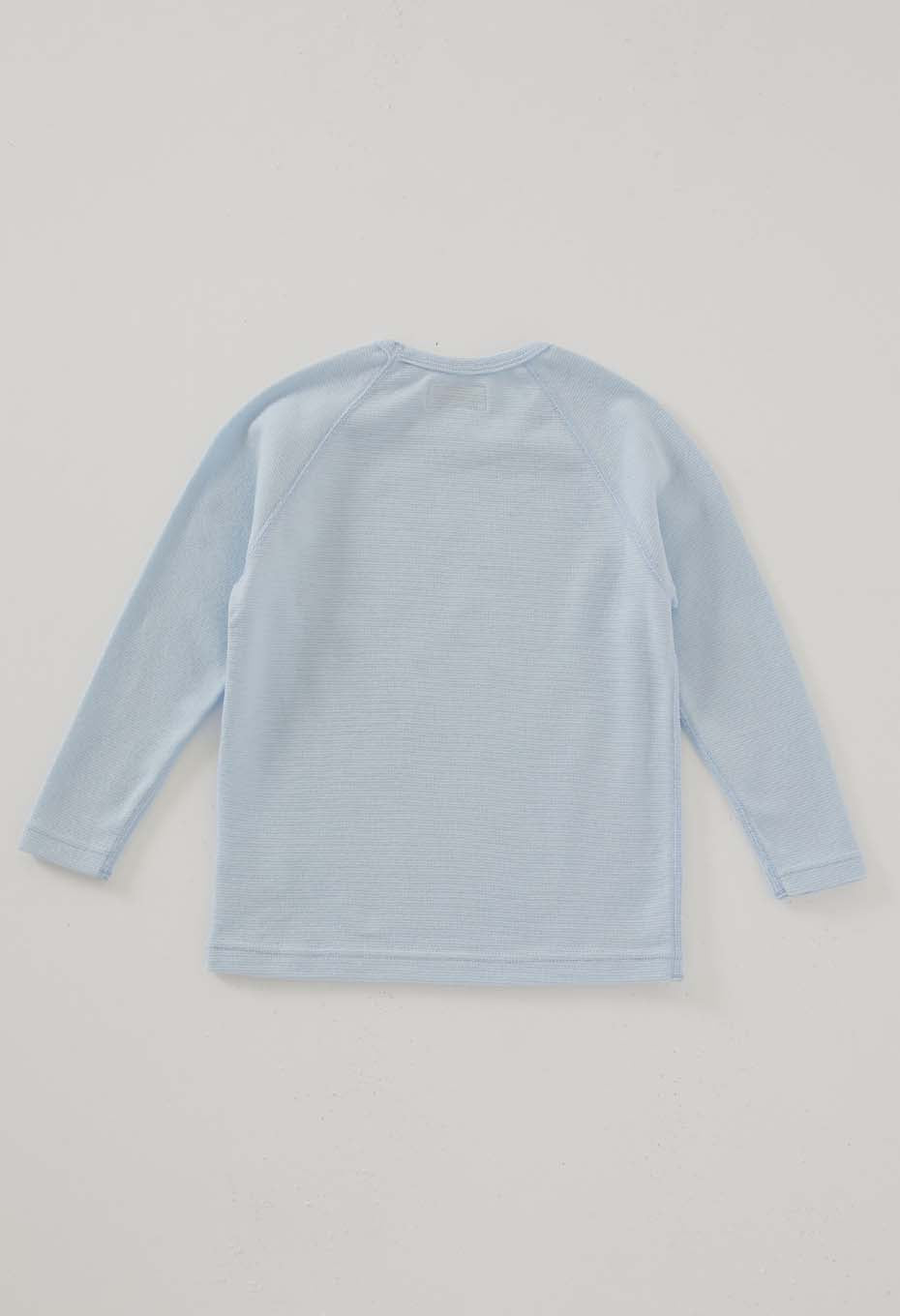 キッズ ストレッチフライス ロングスリーブ Tシャツ - LIGHT BLUE