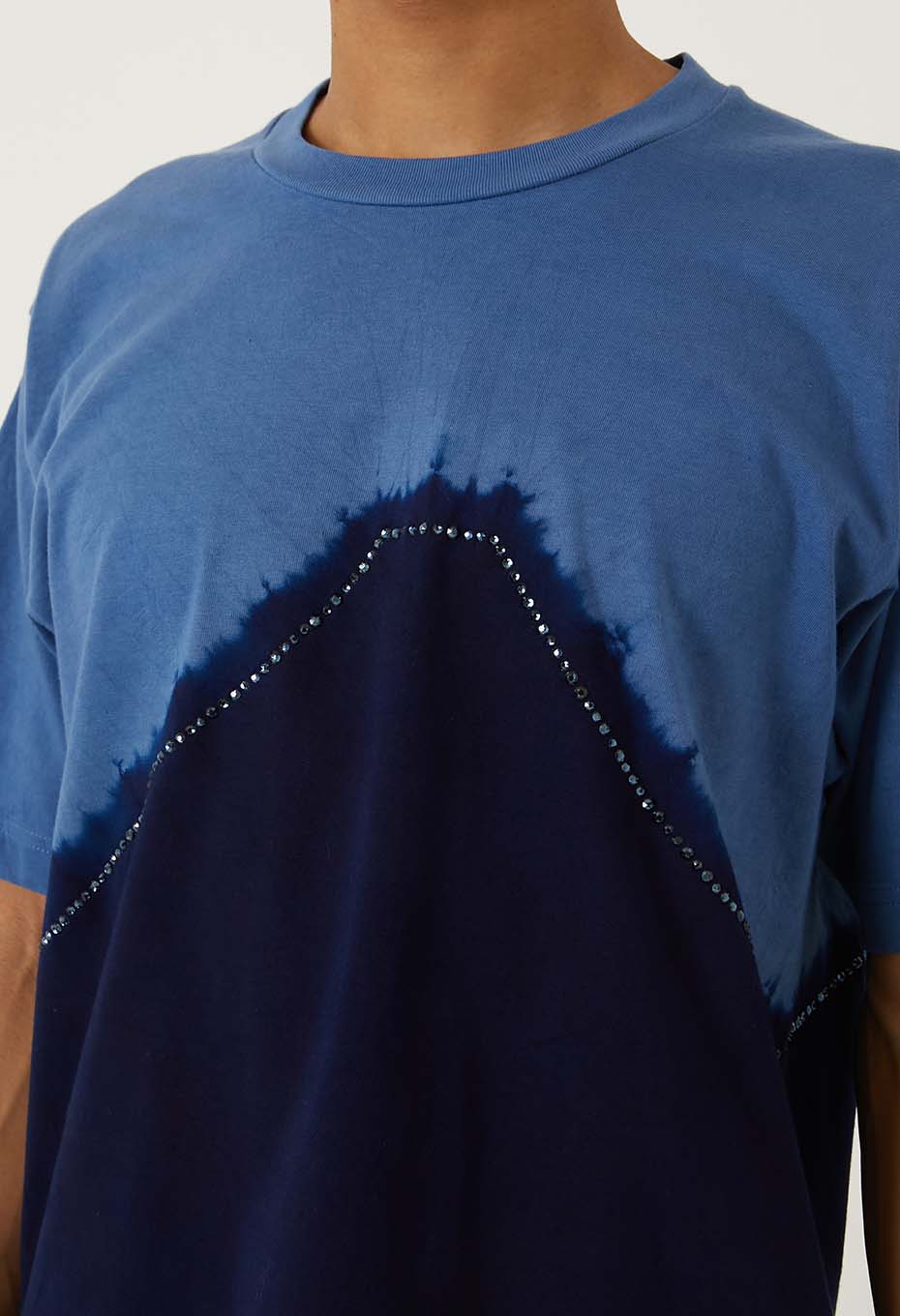 SW オーガニックコットン アリマツフジシボリ Tシャツ - NAVY