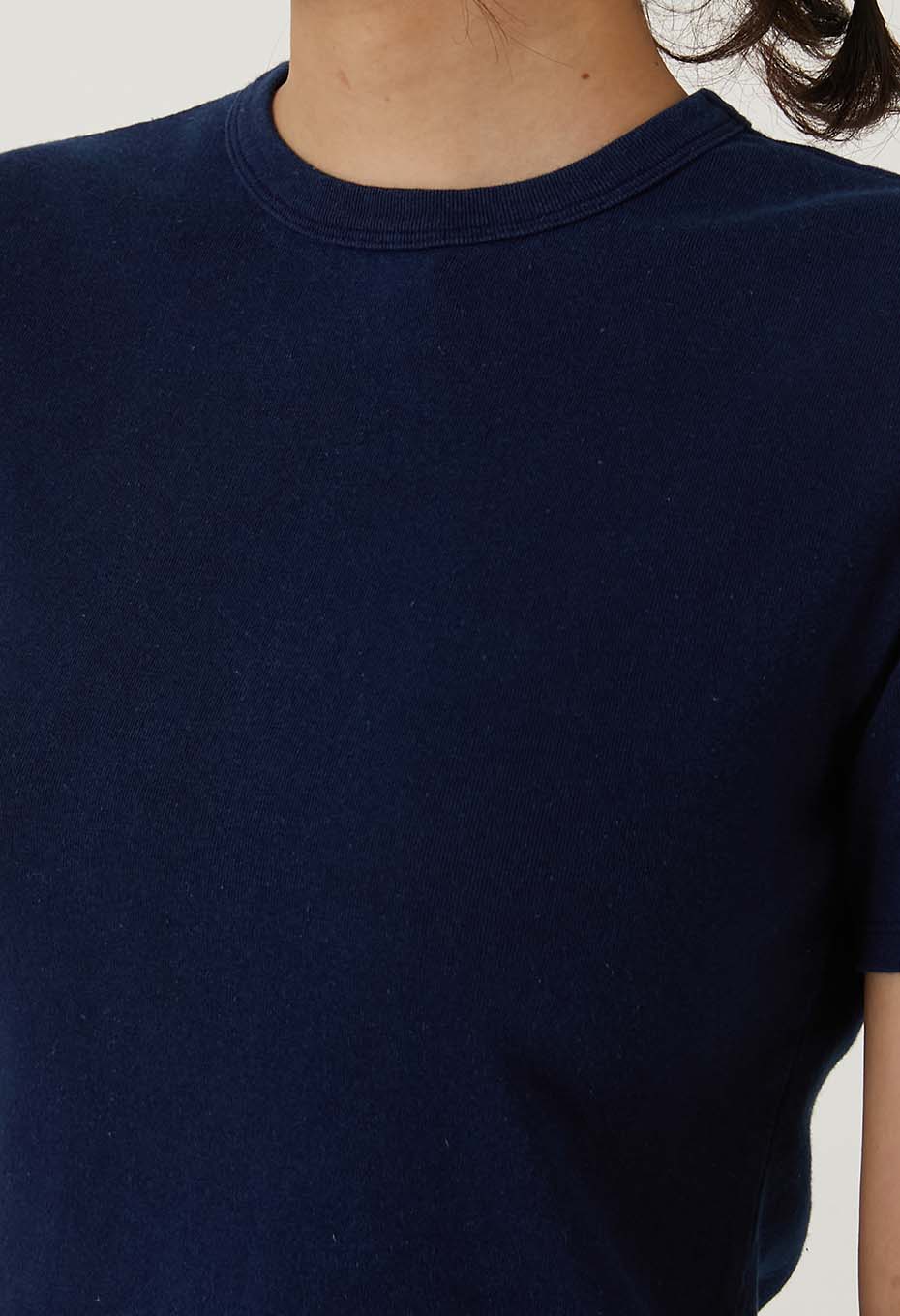 オーガニックコットン ソフトフライス テゾメ Tシャツ ウィメンズ - INDIGO