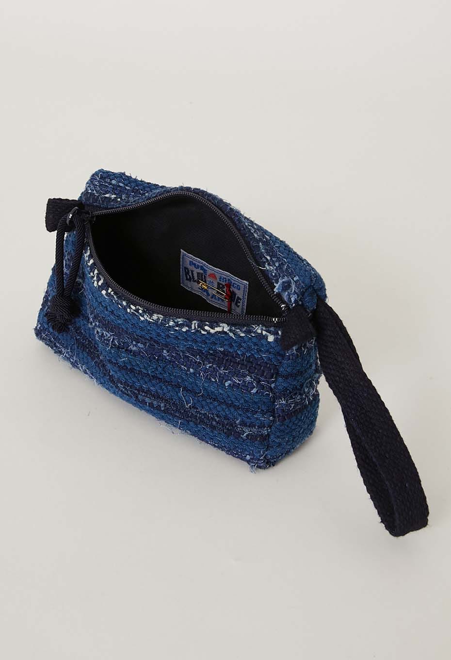 Sakiori mini pouch - INDIGO