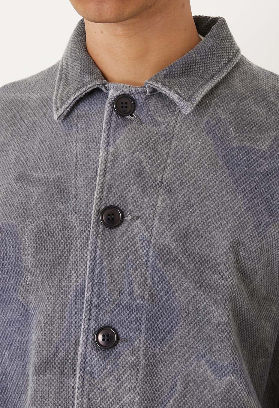 Kotsubusashiko Suminagashi Coverall - DARK NAVY