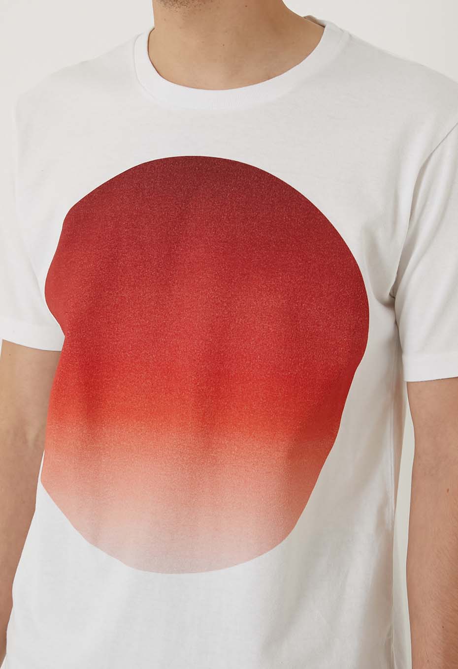 オオマルグラデーション ショートスリーブ Ｔシャツ - RED