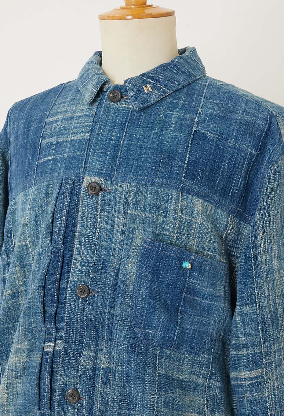 JAPAN DORAKU REWORK AFRICAN INDIGO ANTIQUE トラッカージャケット - B