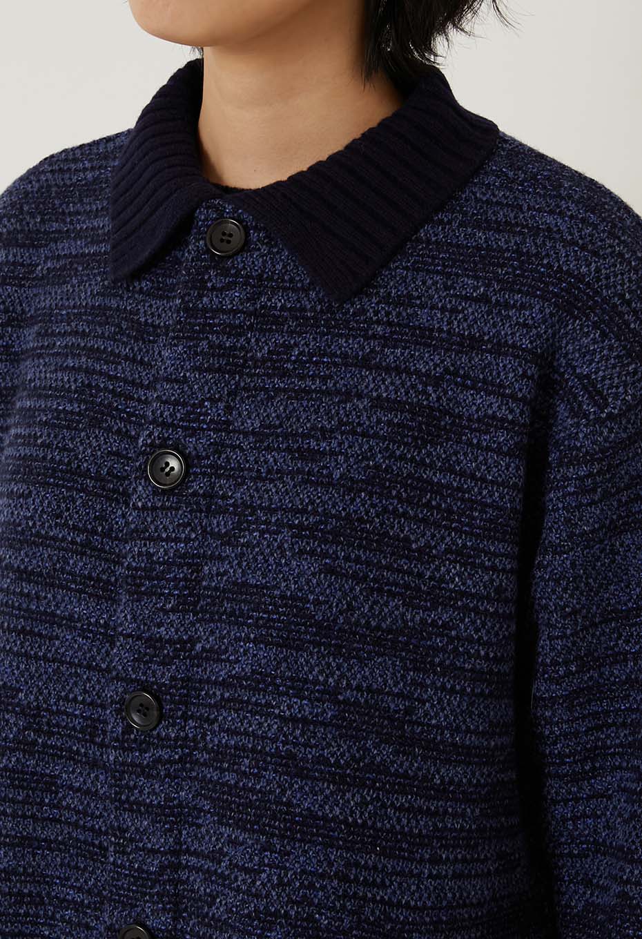 マチアカリ カノコニット カーディガン ウイメンズ - NAVY