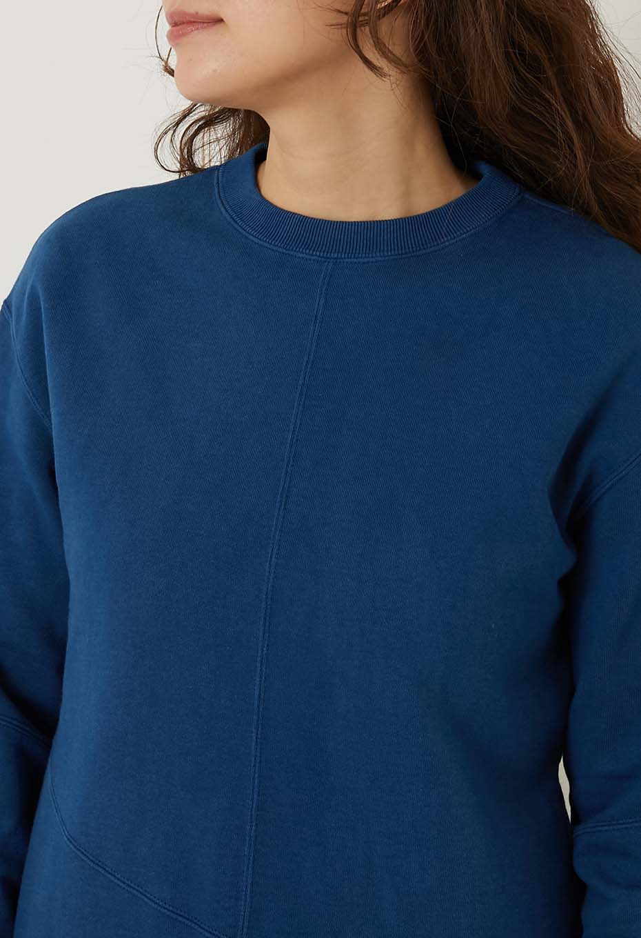 オーガニックウラケ テゾメ スウェットワンピース - BLUE