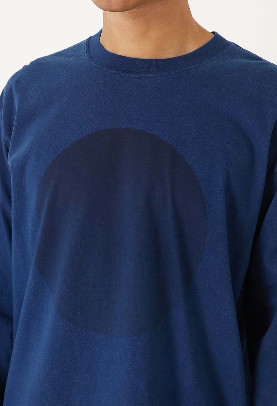 Indigo Oomaru Print Long Sleeve T-shirt - B