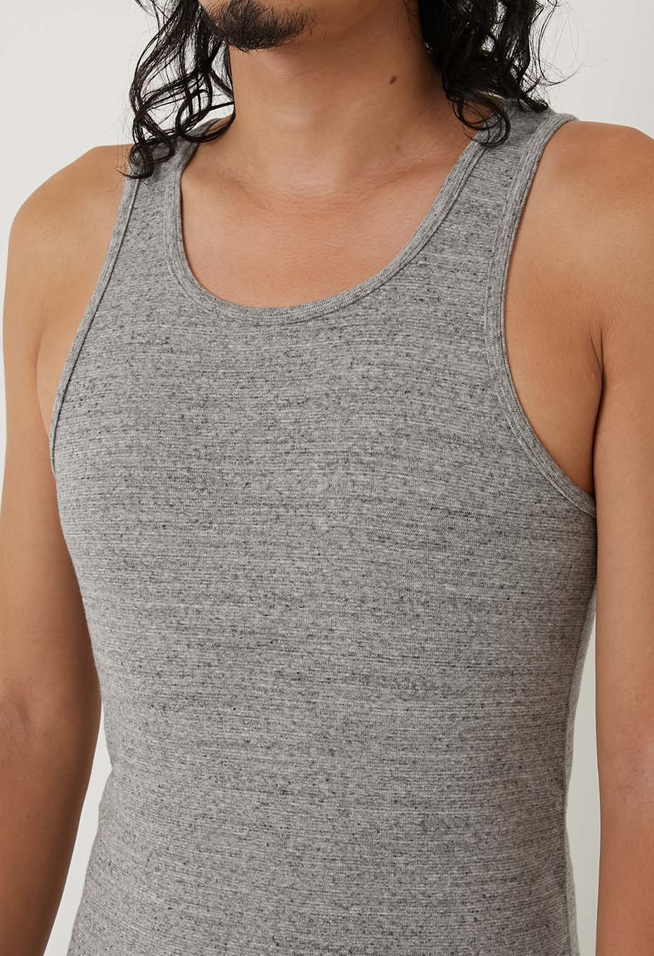 ストレッチフライス タンクトップ - GREY