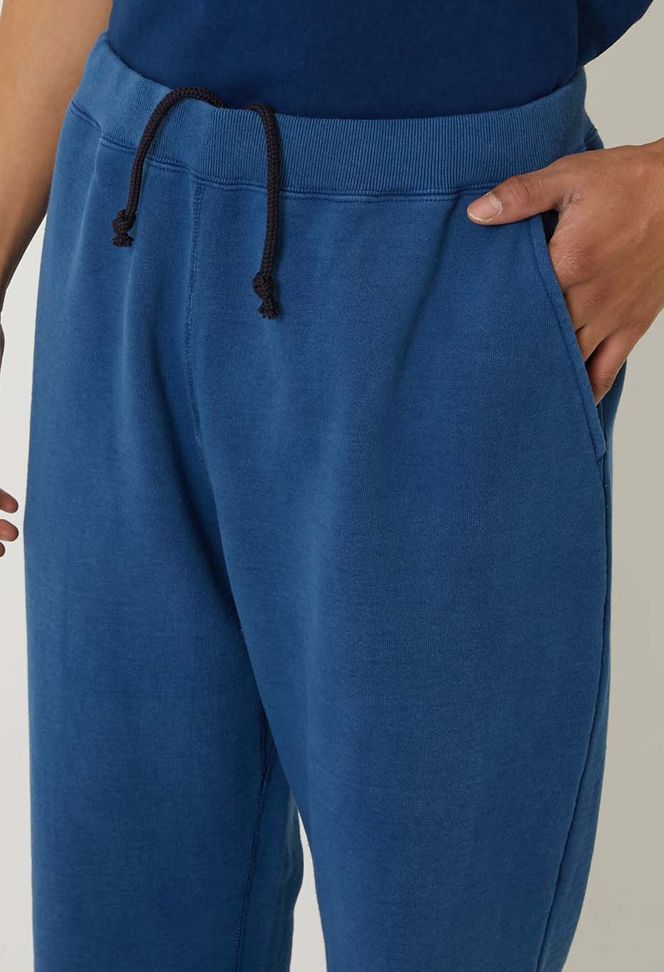 オーガニックウラケ テゾメ スウェットパンツ ユニセックス - BLUE