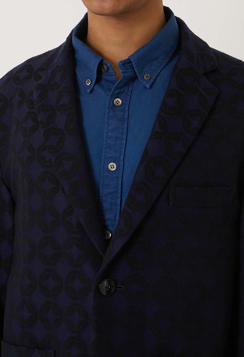 シッポウジャカード 1Ｂテーラージャケット - DARK NAVY