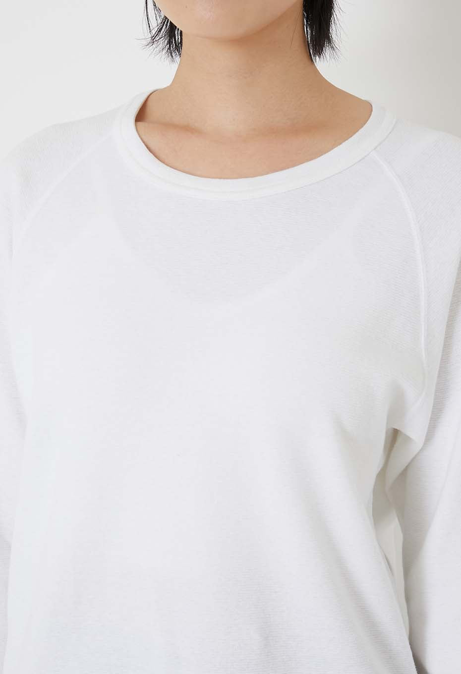 ストレッチフライス リラックスフィット LS Tシャツ ウィメンズ - WHITE