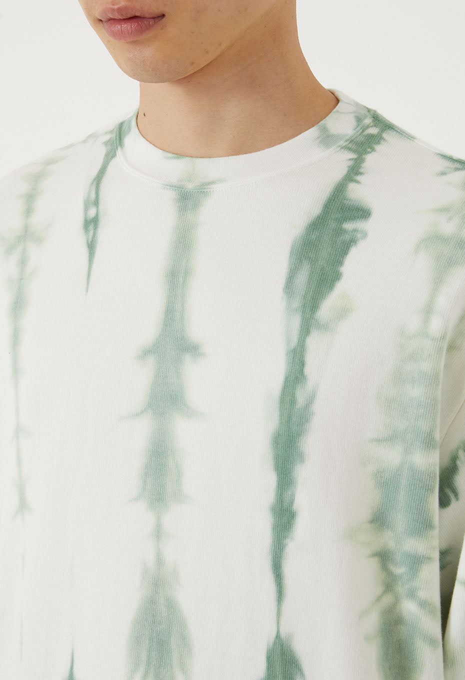 Eightlock Smooth Vertical Long Sleeve Pullover - LT GREEN