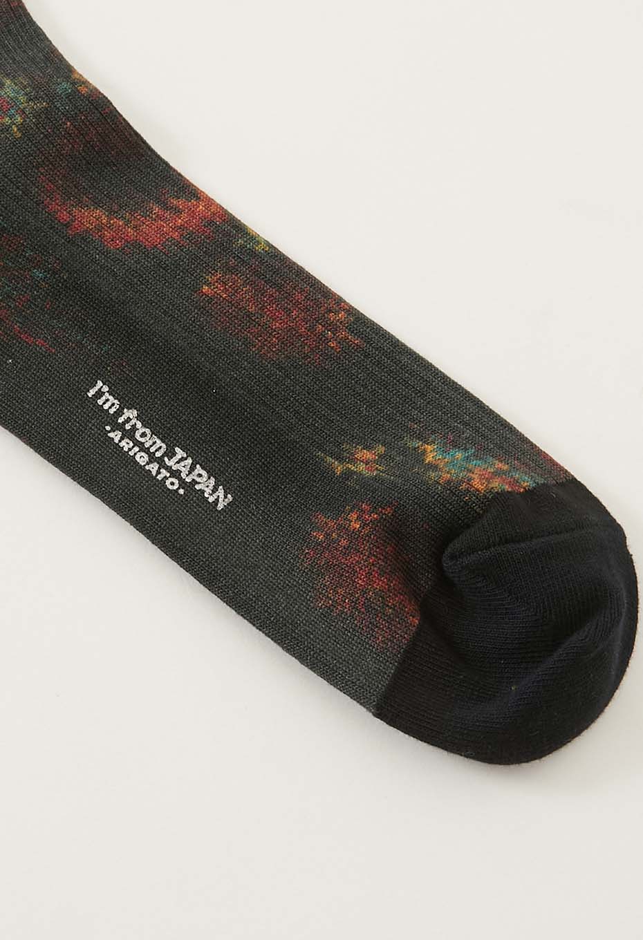 Tsujigahana Printed Socks - BLACK