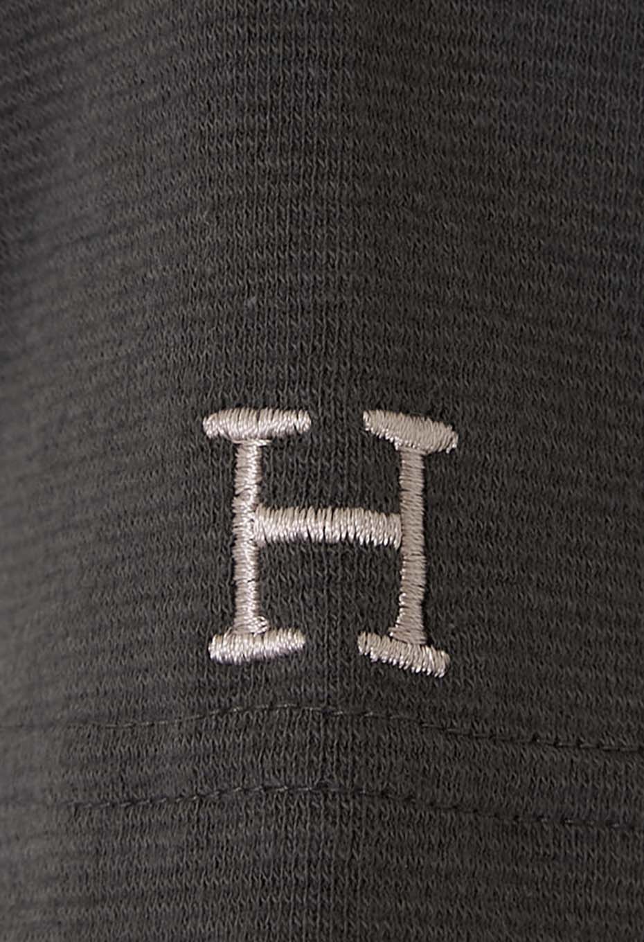 ストレッチフライス Vネックショートスリーブ Tシャツ - CHARCOAL