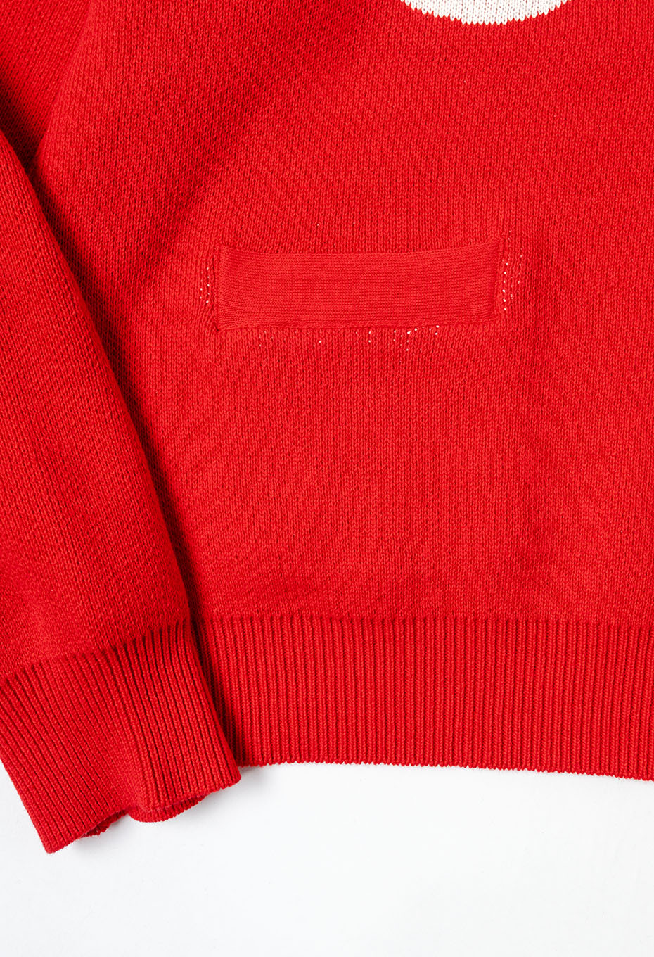 Sweet 60 /コットンクルーネックニット - RED