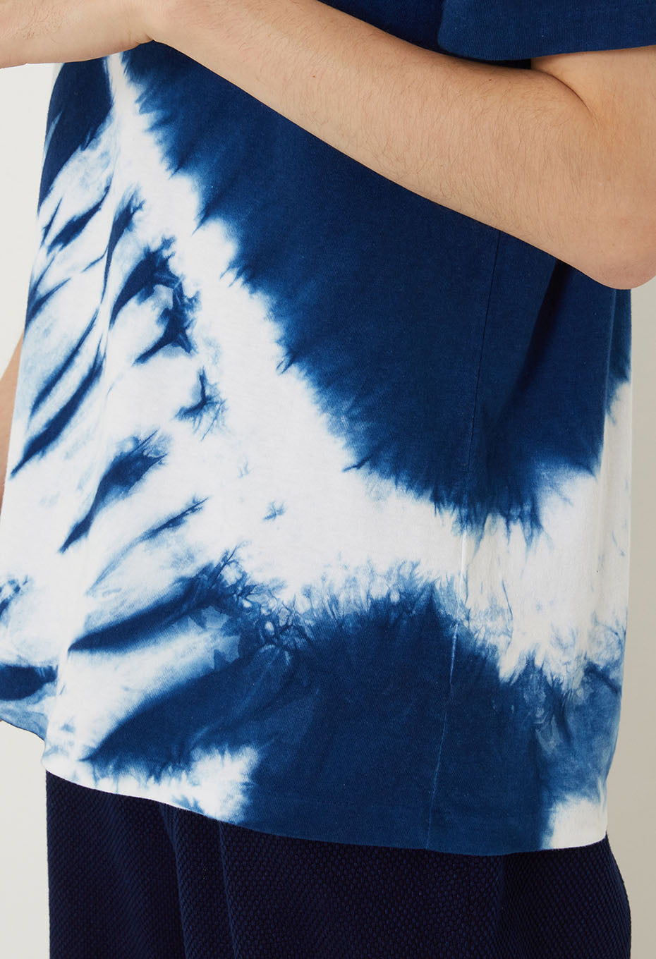 ホンアイ マルマキシボリTシャツ - INDIGO