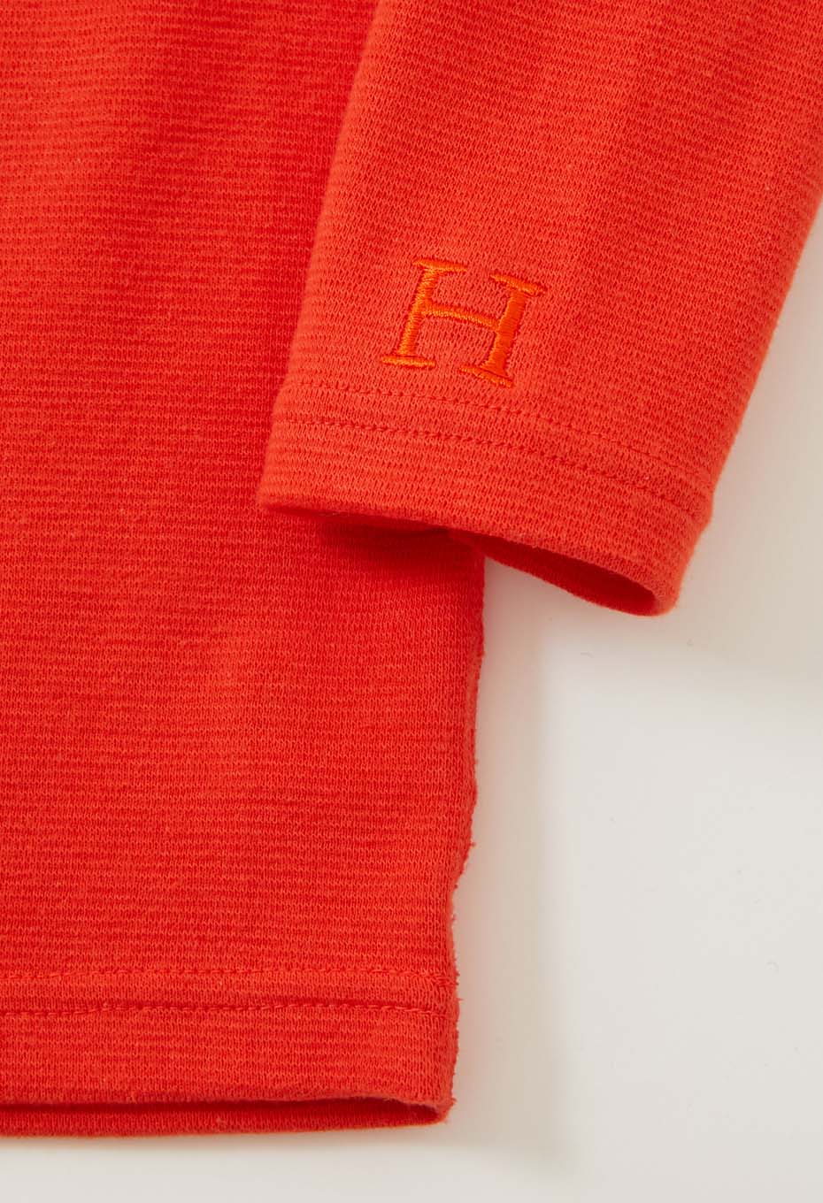 キッズ ストレッチフライス ロングスリーブ  Tシャツ - ORANGE