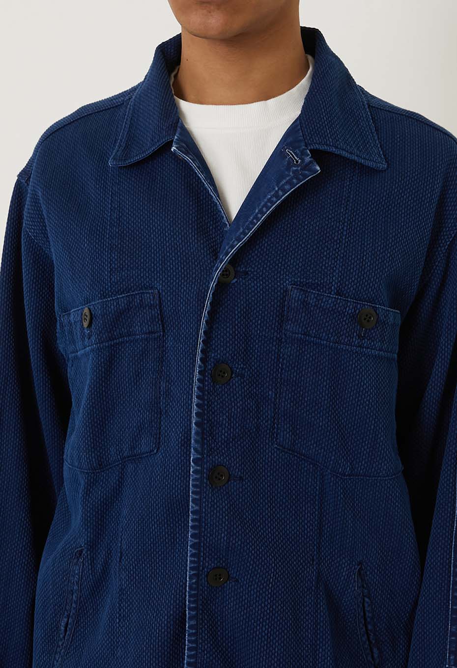 カセゾメサシコ ファティーグシャツ - INDIGO