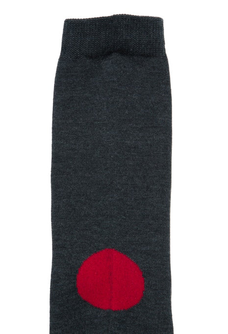 JAPAN FLAG バックスタイルソックス - CH GREY