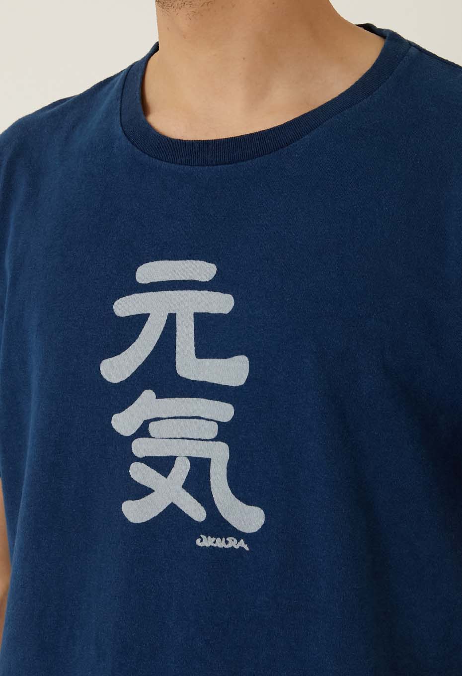 元気 バッセン インディゴ  Tシャツ - INDIGO