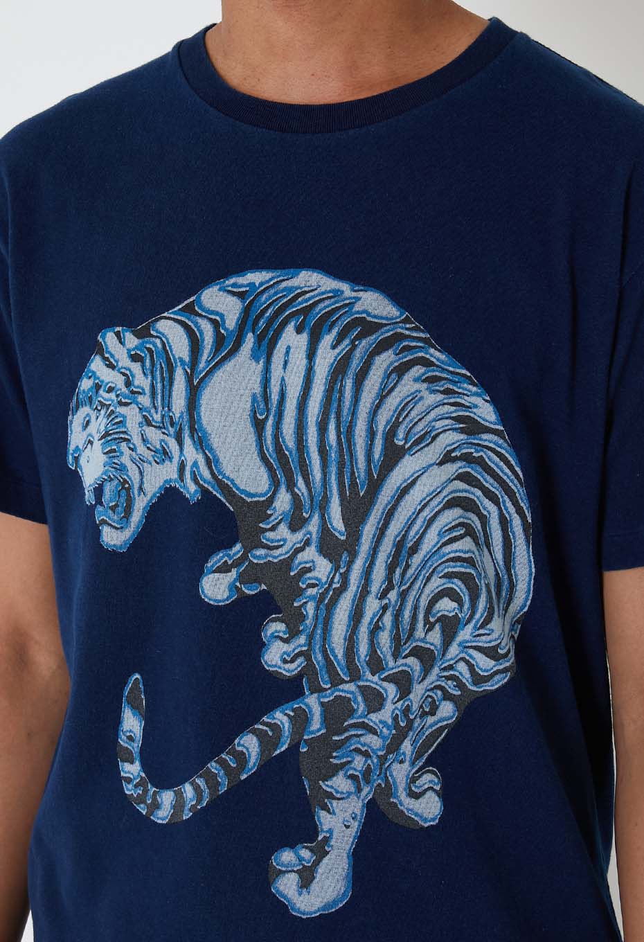 ミカエリタイガー バッセンTシャツ - INDIGO