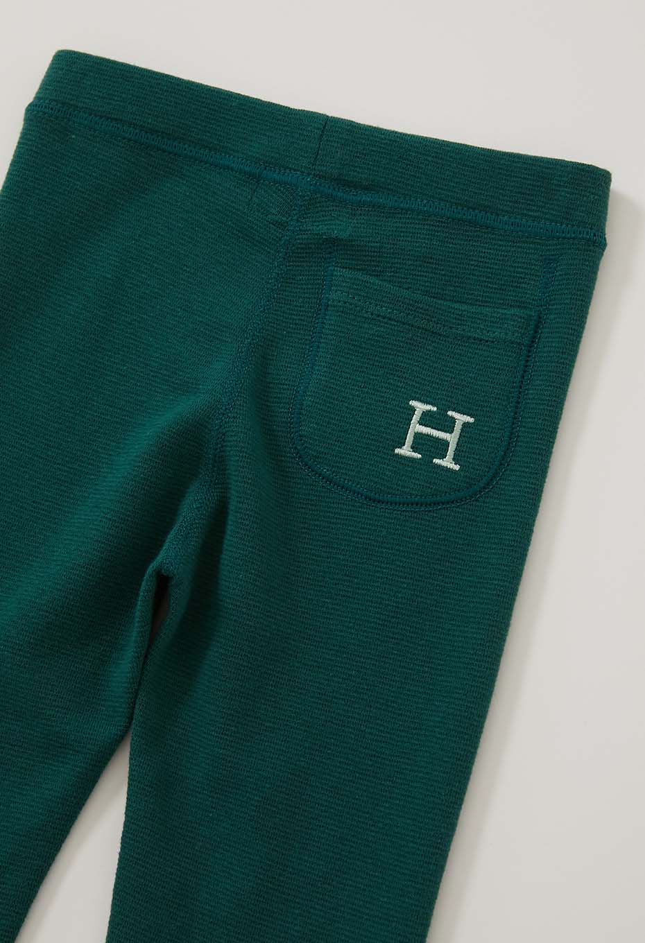 キッズ ストレッチフライス レギンス - DARK GREEN