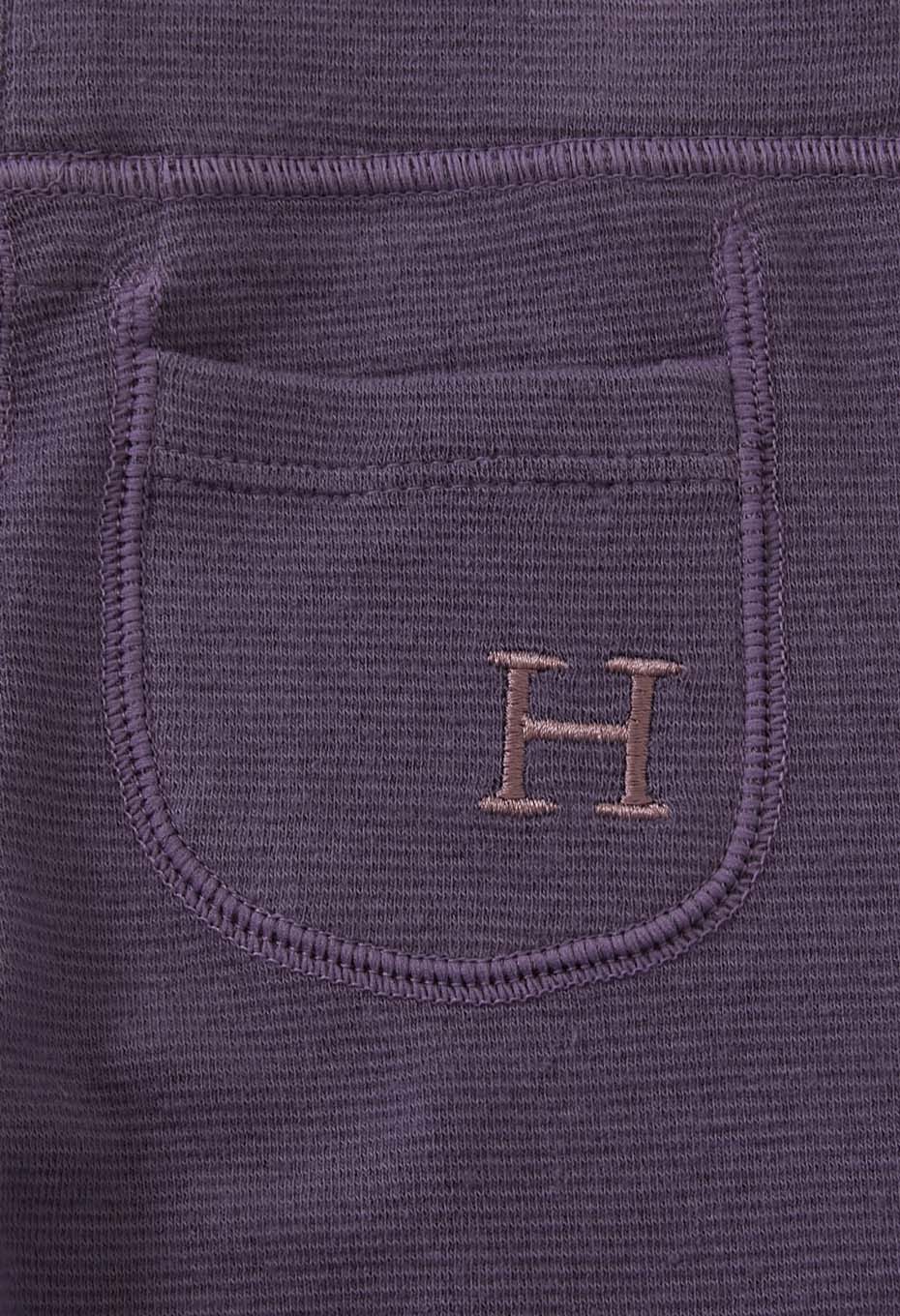 キッズ ストレッチフライス レギンス - DK PURPLE