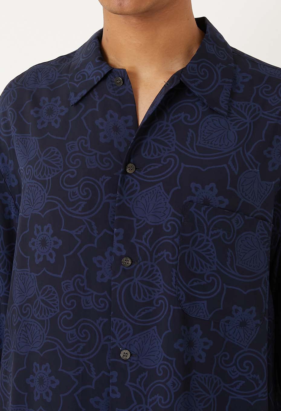 レーヨンエット テッセンカ バッセン ショートスリーブシャツ - DARK NAVY