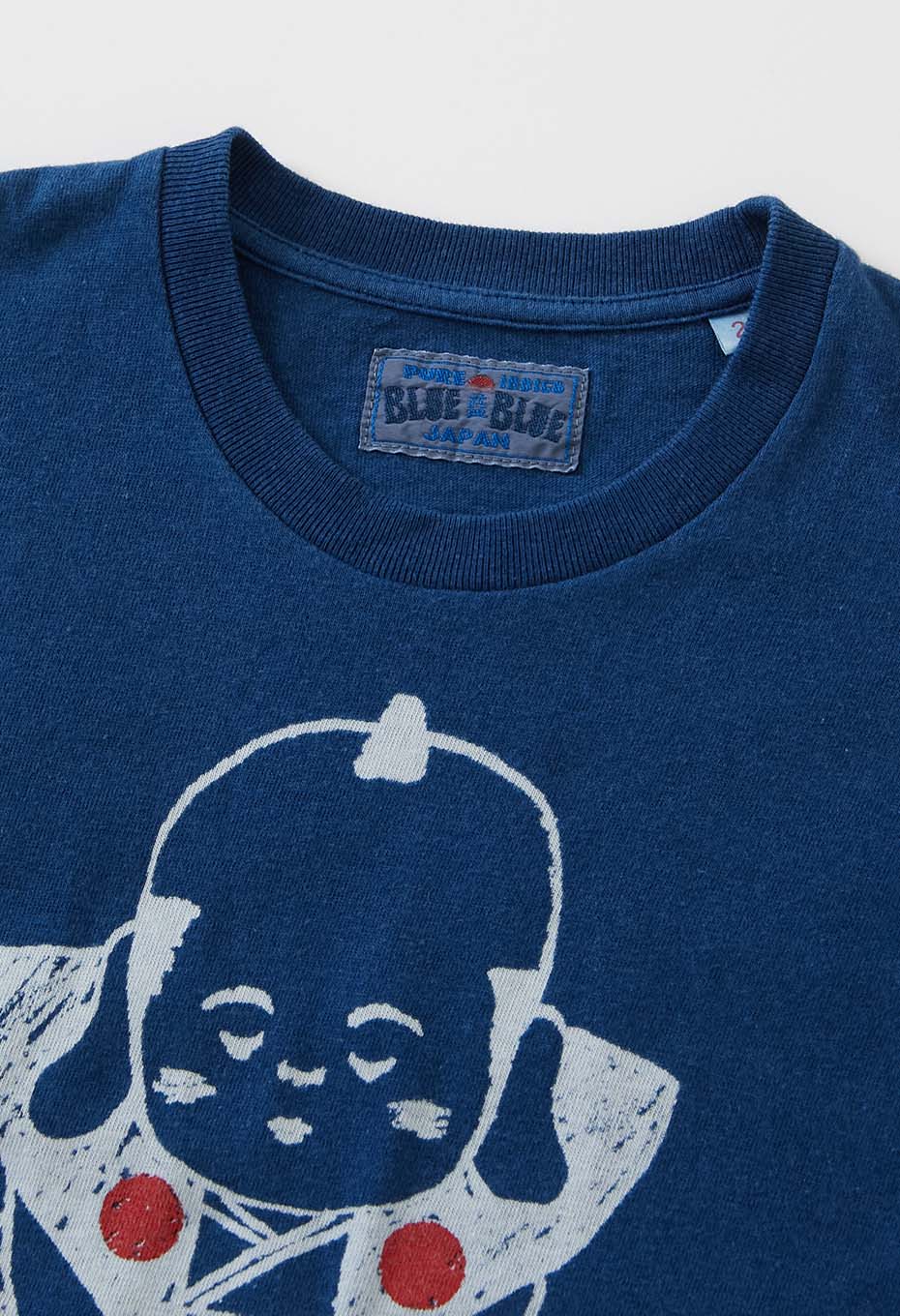 OKURA Fukusuke Indigo Kids Short Sleeve T-shirt - INDIGO