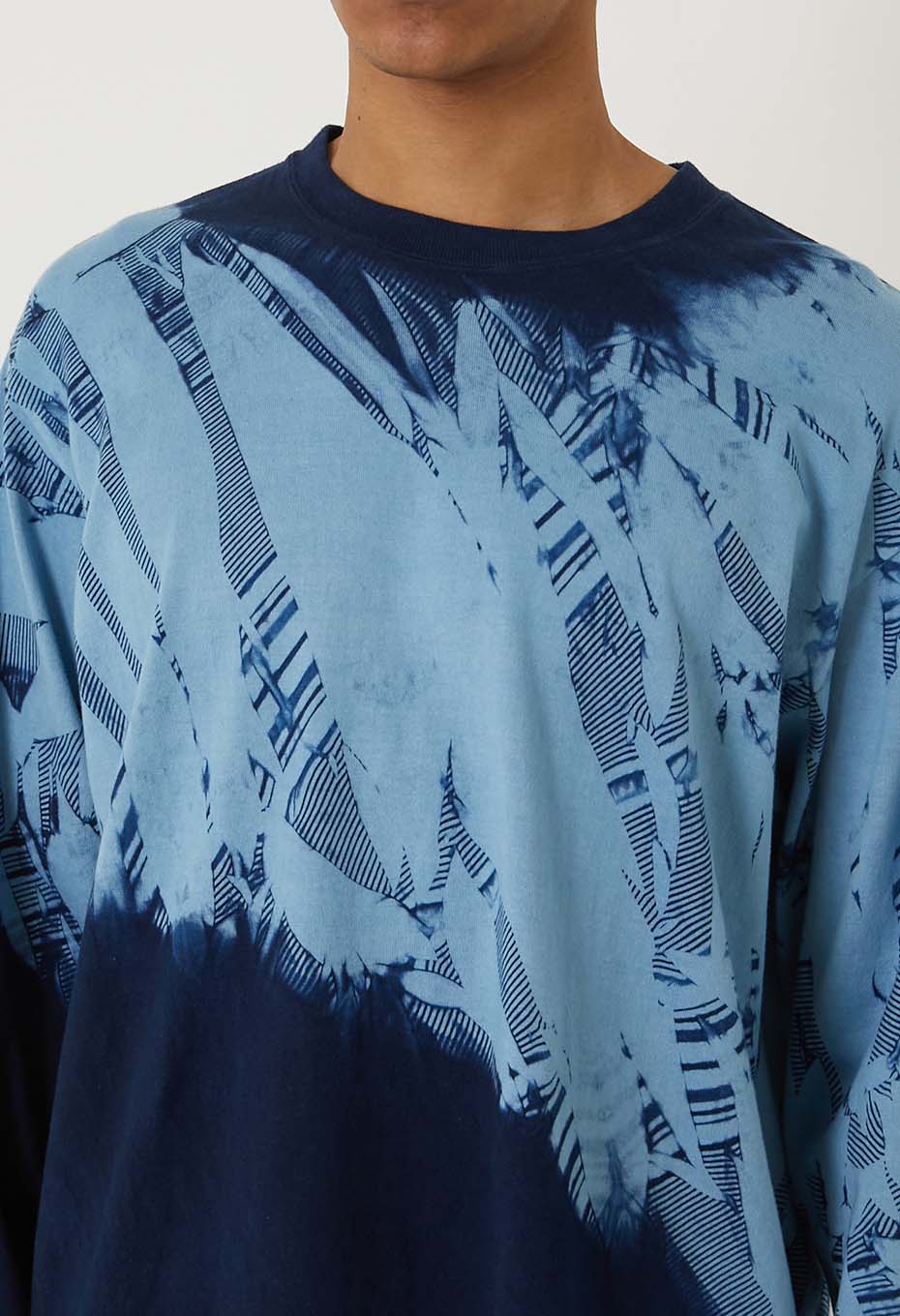 ホンアイイタジメ ロングスリーブTシャツ - INDIGO