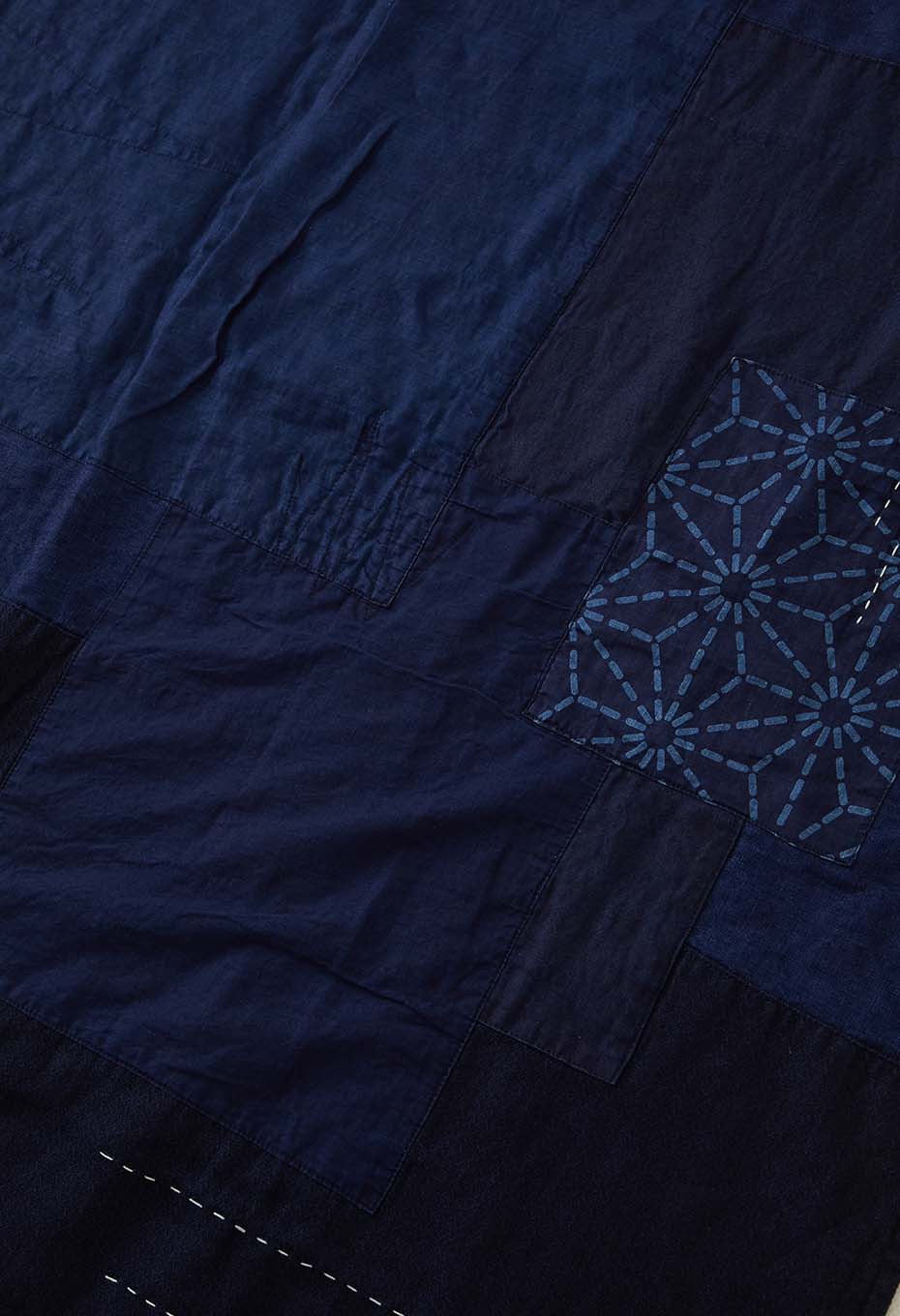 Indigo linen blanket - INDIGO