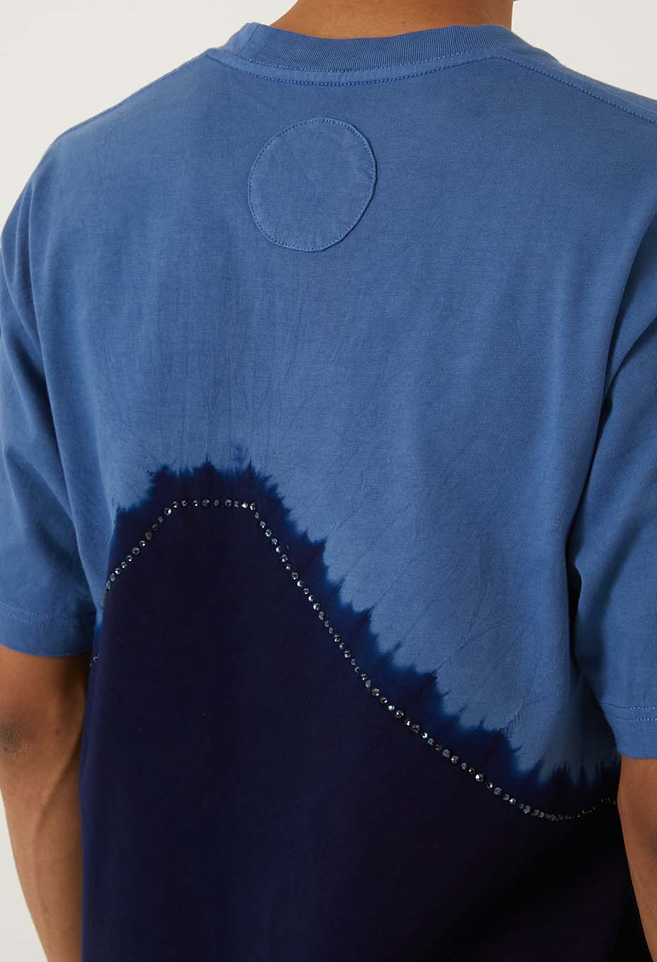 SW オーガニックコットン アリマツフジシボリ Tシャツ - NAVY