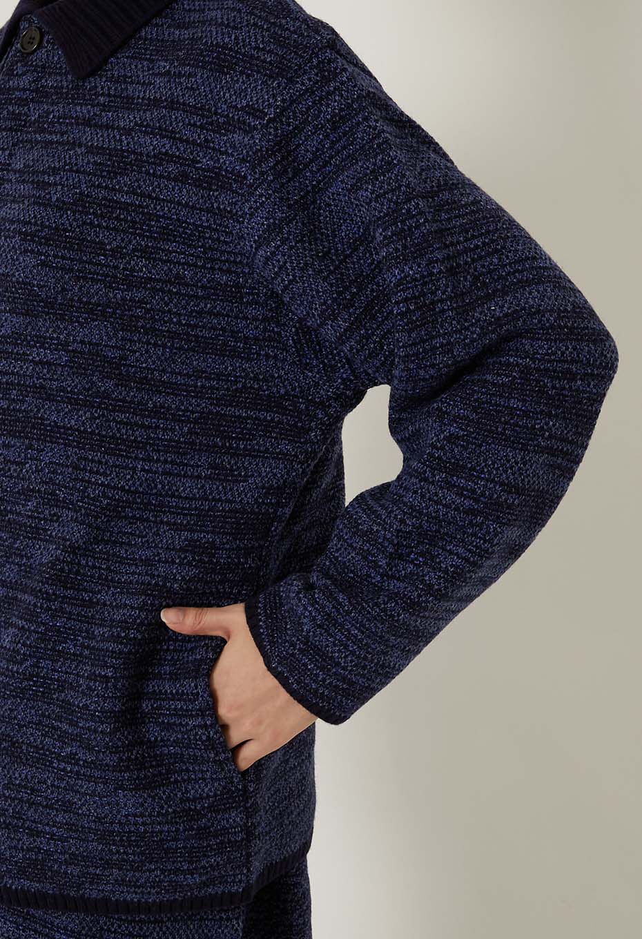 マチアカリ カノコニット カーディガン ウイメンズ - NAVY