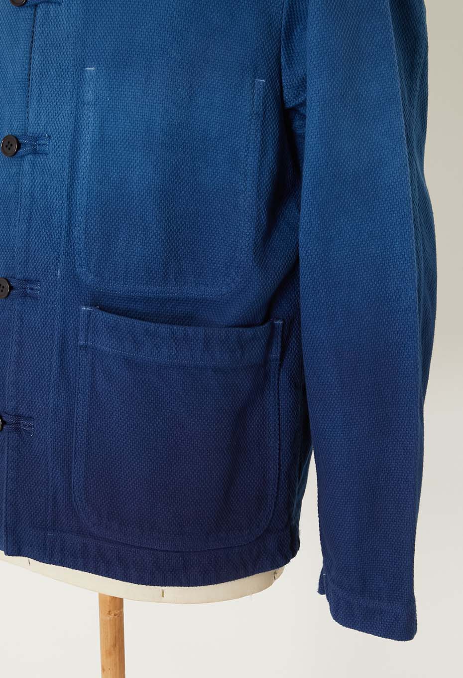 JAPAN DORAKU REWORK ホンアイグラデーションサシコジャケット - INDIGO