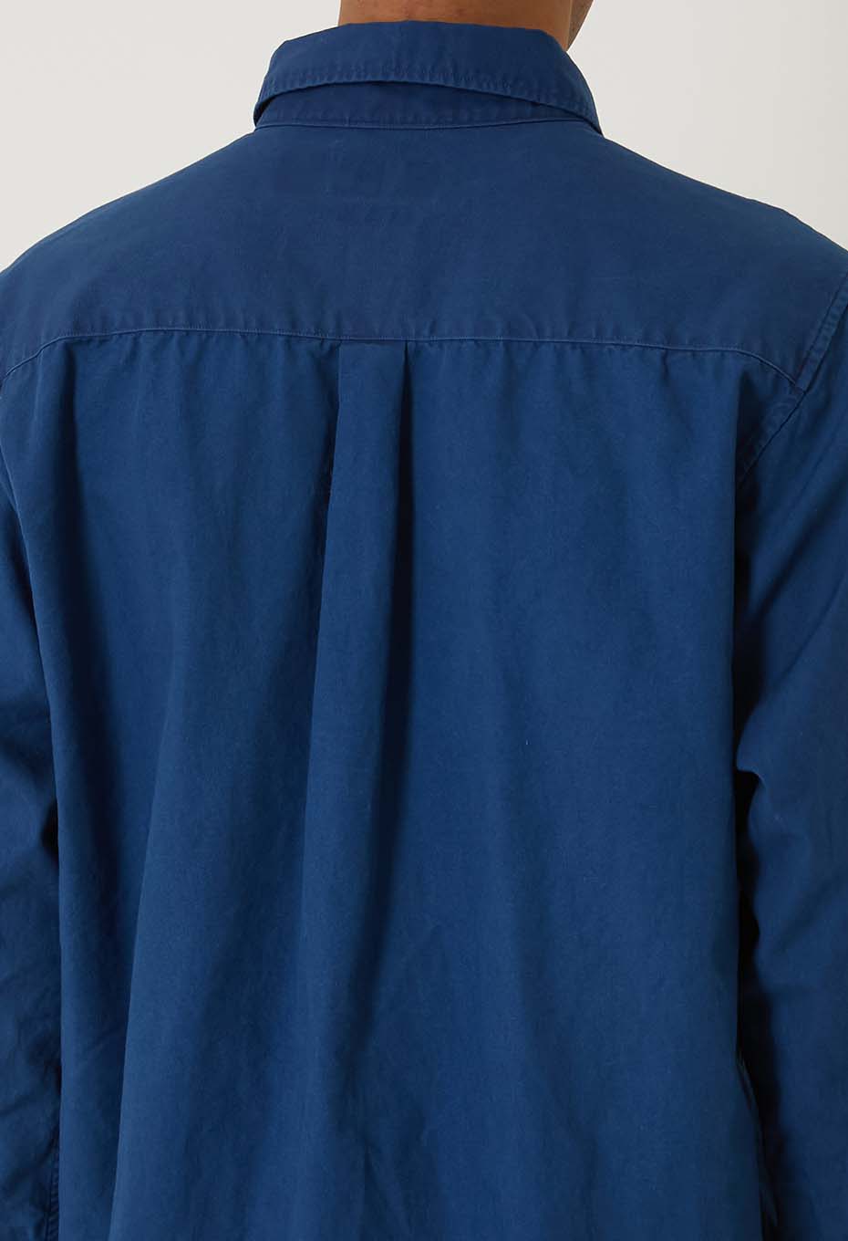 ファインオックス インディゴテゾメ ボタンダウン ロングスリーブシャツ - INDIGO